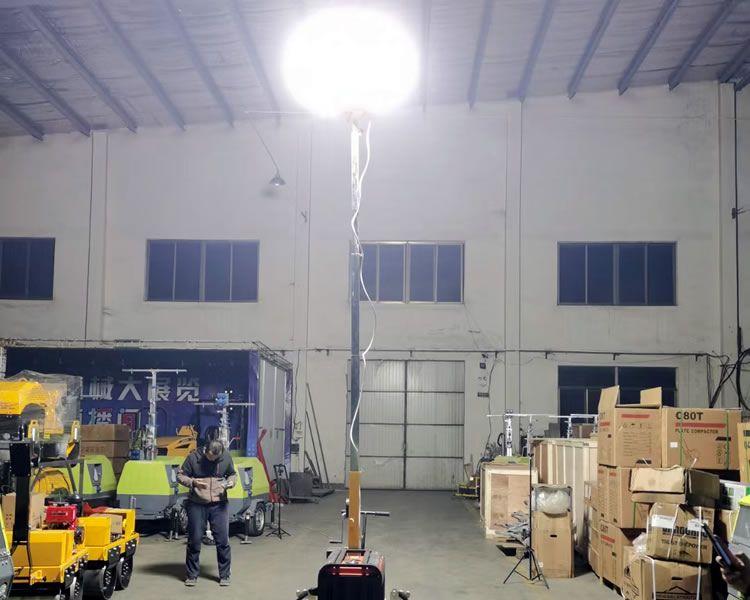 7米、9米手推式 拖車式移動照明燈車安裝使用方法