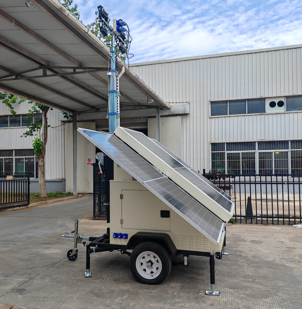 7米拖車(chē)式液壓自動(dòng)升降太陽(yáng)能移動(dòng)照明車(chē)4TNVE600
